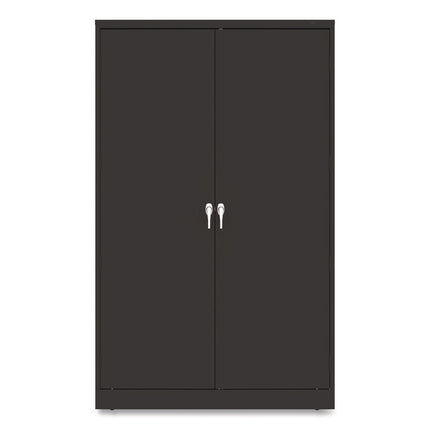 Jumbo Combination Steel Storage Cabinet, 48w X 24d X 78h, Black