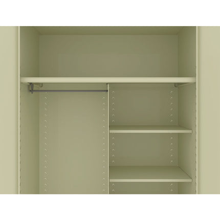 Jumbo Combination Steel Storage Cabinet, 48w X 24d X 78h, Putty
