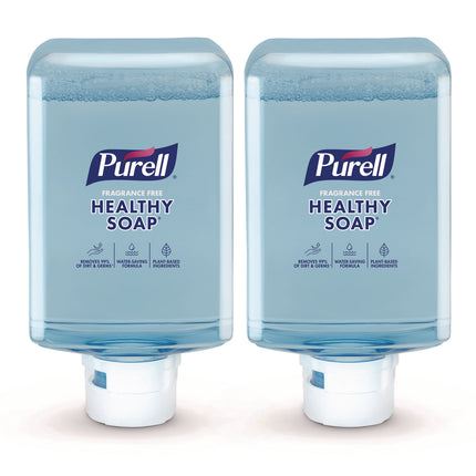 HEALTHY SOAP with CLEAN RELEASE Technology Refill, For ES10 Dispensers, Fragrance-Free, 1,200 mL, 2/Carton
