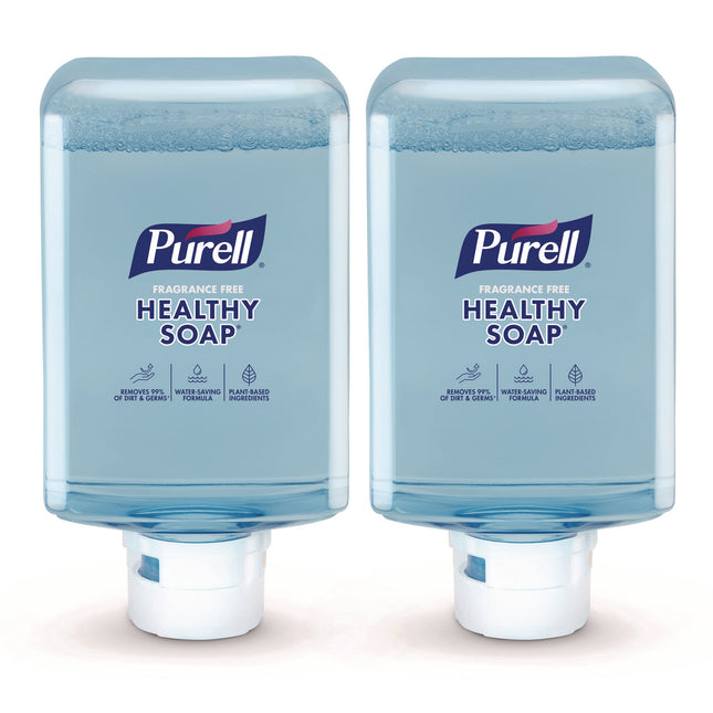 HEALTHY SOAP with CLEAN RELEASE Technology Refill, For ES10 Dispensers, Fragrance-Free, 1,200 mL, 2/Carton