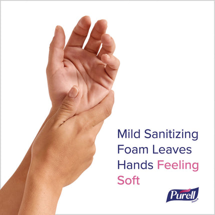 Advanced Hand Sanitizer Fragrance Free Foam, For ES10 Automatic Dispensers, 1,200 mL Refill, Fragrance Free, 2/Carton