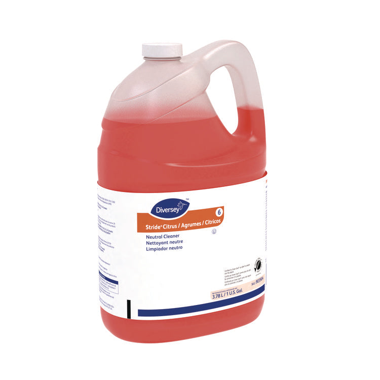 Stride Neutral Cleaner, Citrus, 1 Gal, 4 Bottles/carton