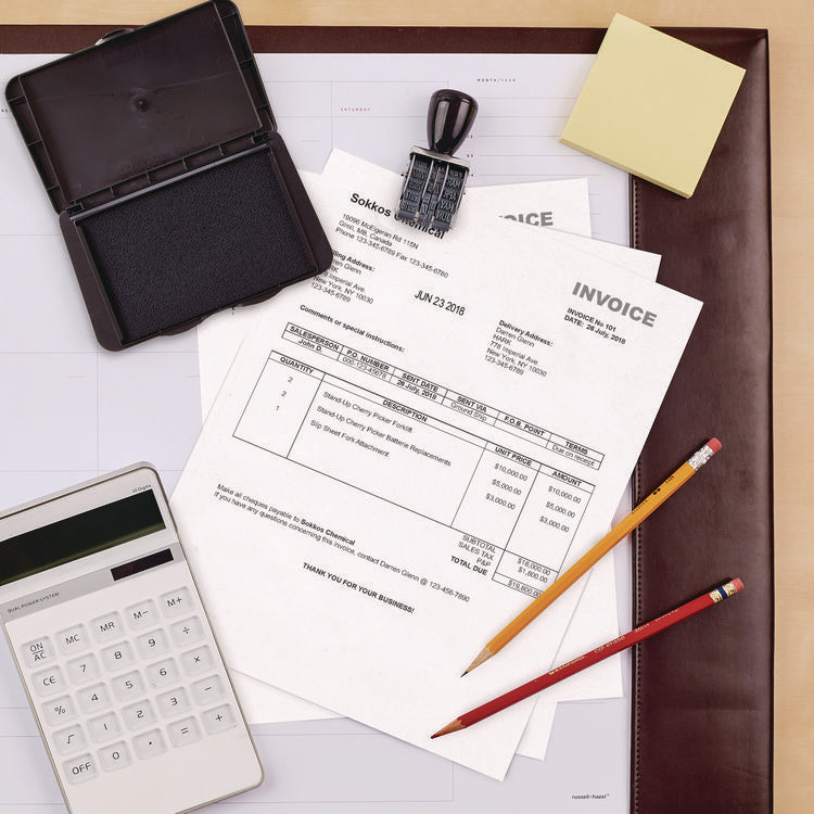 Pre-Inked Foam Stamp Pad, 4.25" x 2.75", Black