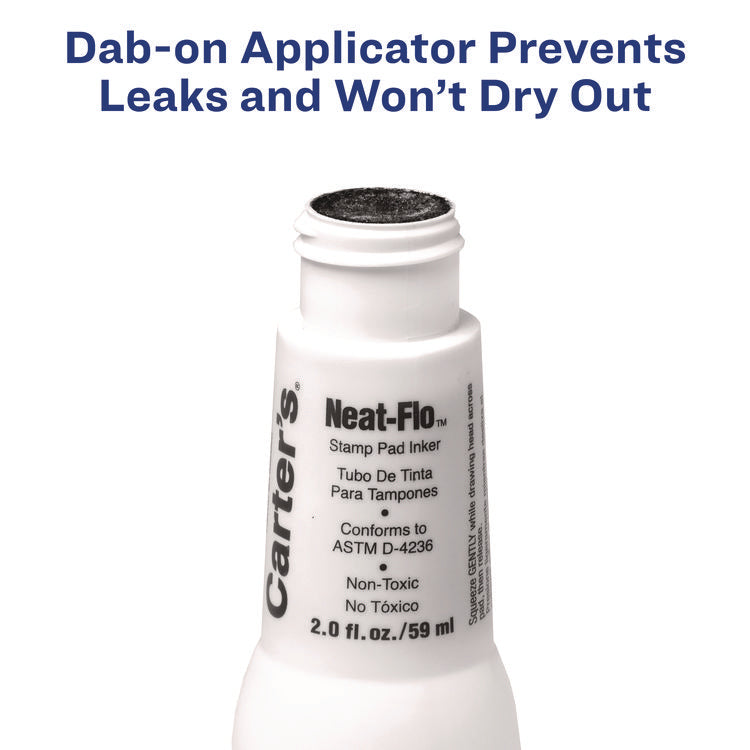 Neat-Flo Stamp Pad Inker, 2 oz Bottle, Black