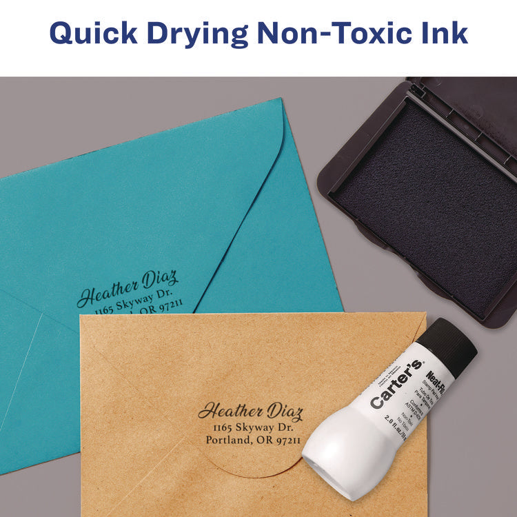 Neat-Flo Stamp Pad Inker, 2 oz Bottle, Black