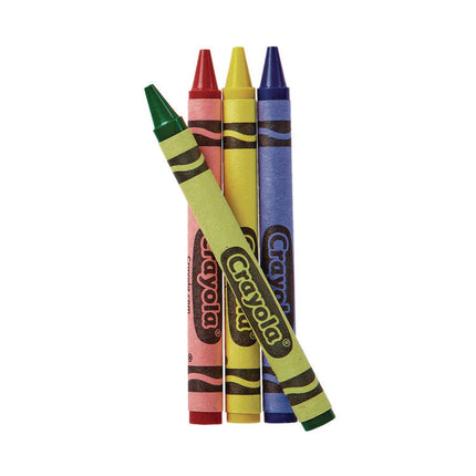 Classic Color Cello Pack Party Favor Crayons, 4 Colors/pack, 360 Packs/carton