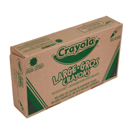 Classpack Large Size Crayons, 50 Each Of 8 Colors, 400/box