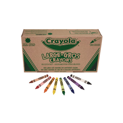 Classpack Large Size Crayons, 50 Each Of 8 Colors, 400/box