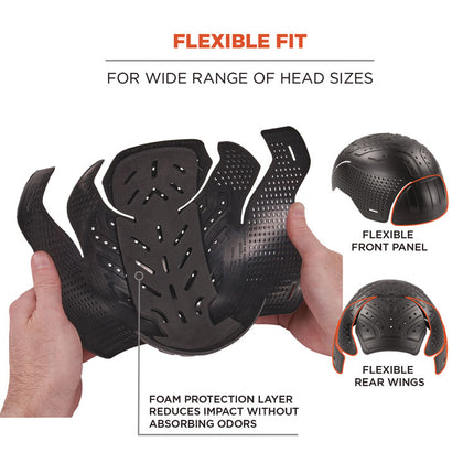 Skullerz 8941 Dreadlock Tube and Bump Cap Insert, Small/Medium, Black