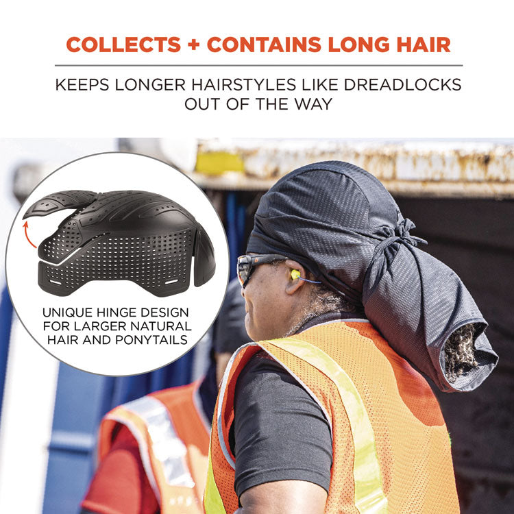 Skullerz 8941 Dreadlock Tube and Bump Cap Insert, Large/X-Large, Black