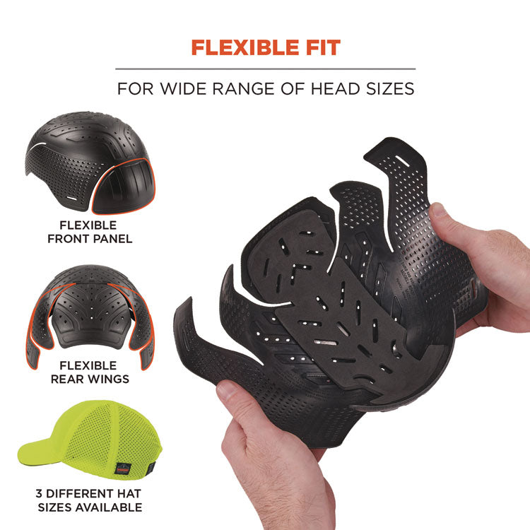Skullerz 8947 Lightweight Baseball Hat and Bump Cap Insert, Medium/Large, Lime