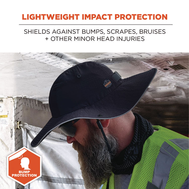 Skullerz 8957 Lightweight Ranger Hat and Bump Cap Insert, X-Large/2X-Large, Black