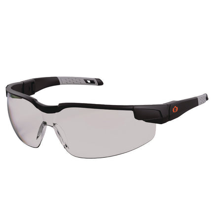 Skullerz DELLENGER Anti-Scratch/Enhanced Anti-Fog Safety Glasses with Adjustable Temples, Black Frame, Polycarbonate Lens