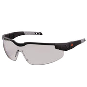 Skullerz DELLENGER Anti-Scratch/Enhanced Anti-Fog Safety Glasses with Adjustable Temples, Black Frame, Polycarbonate Lens