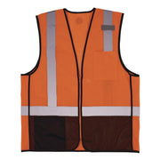 GloWear 8210Z Hi-Vis Class 2 Mesh Vest, 4X-Large to 5X-Large, Orange