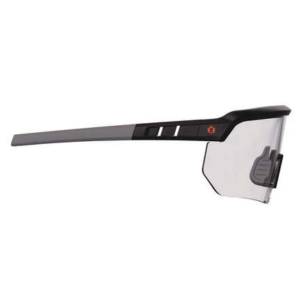 Skullerz AEGIR Anti-Scratch/Enhanced Anti-Fog Safety Glasses, Black Nylon Impact Frame, Clear Polycarbonate Lens