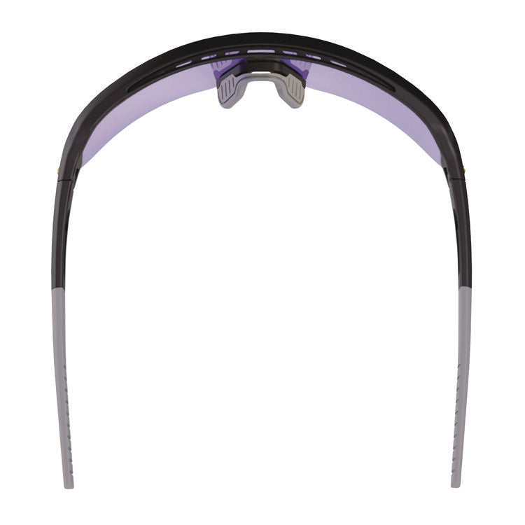 Skullerz AEGIR Anti-Scratch/Enhanced Anti-Fog Safety Glasses, Black Nylon Impact Frame, Blue Mirror Polycarbonate Lens