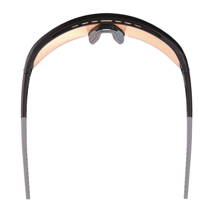 Skullerz AEGIR Anti-Scratch Enhanced Anti-Fog Safety Glasses, Black Nylon Impact Frame, Orange Mirror Polycarbonate Lens