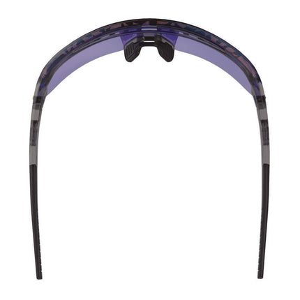 Skullerz AEGIR Anti-Scratch/Anti-Fog Safety Glasses, Clear Smoke Nylon Impact Frame, Blue Mirror Polycarbonate Lens