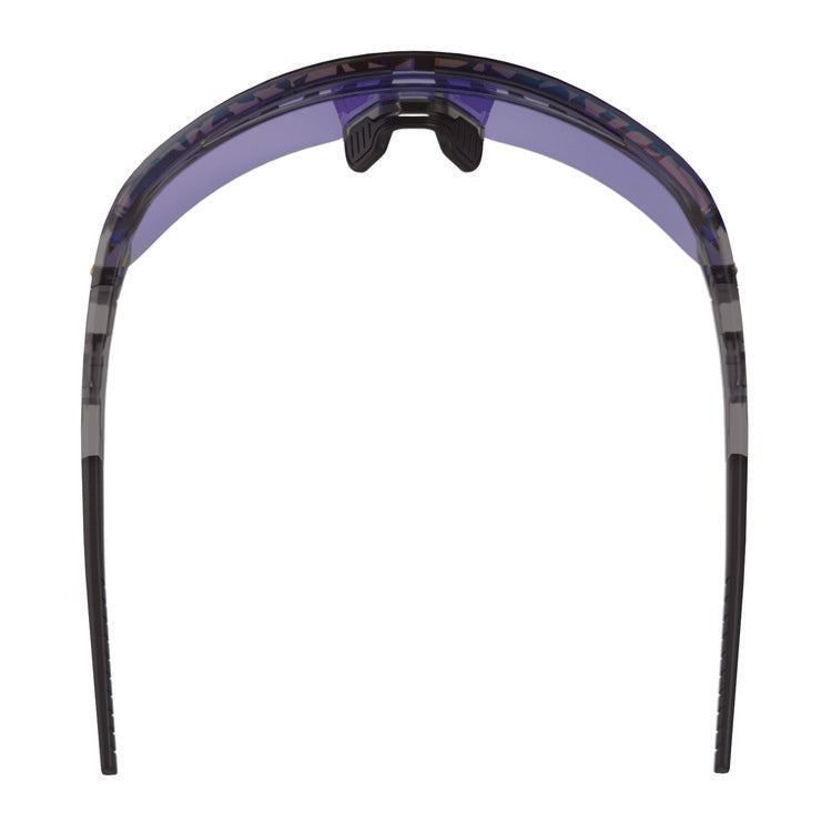 Skullerz AEGIR Anti-Scratch/Anti-Fog Safety Glasses, Clear Smoke Nylon Impact Frame, Blue Mirror Polycarbonate Lens