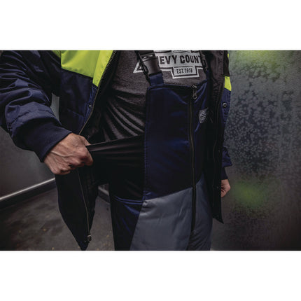 N-Ferno 6477 Insulated Cooler Bib Overall, 3X-Large, Navy