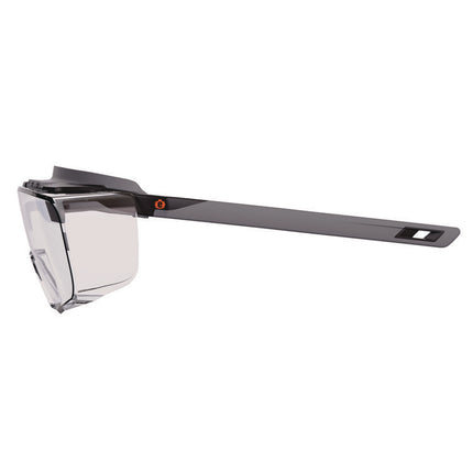 Skullerz OSMIN Anti-Scratch/Anti-Fog Safety Glasses, Matte Black Polycarbonate Frame, Clear Polycarbonate Lens