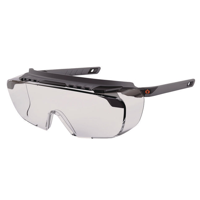 Skullerz OSMIN Anti-Scratch/Anti-Fog Safety Glasses, Matte Black Polycarbonate Frame, Clear Polycarbonate Lens