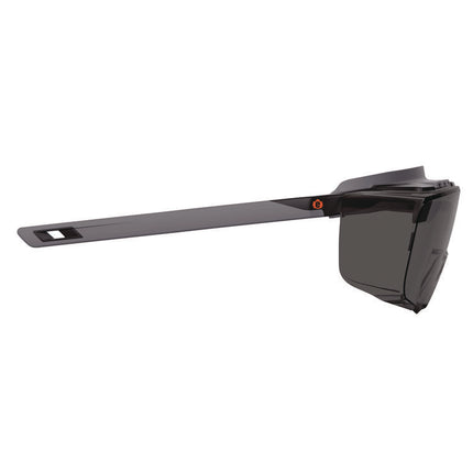 Skullerz OSMIN Anti-Scratch/Anti-Fog Safety Glasses, Matte Black Polycarbonate Frame, Smoke Polycarbonate Lens