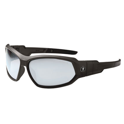 Skullerz LOKI Anti-Scratch/Anti-Fog Convertible Safety Spoggles w/ Strap, Black Nylon Impact Frame, Indoor/Outdoor Poly Lens
