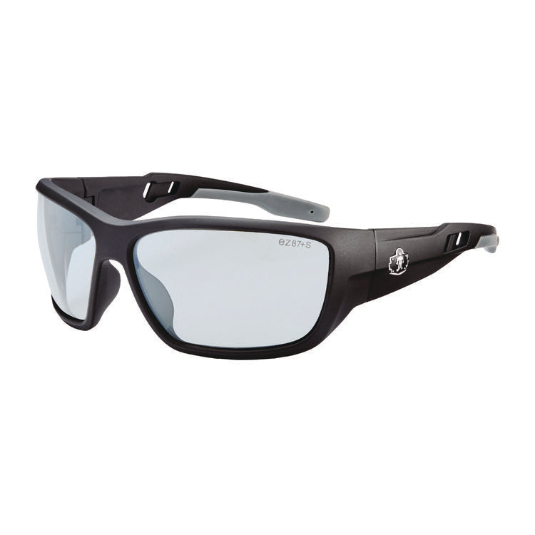 Skullerz BALDR Anti-Scratch/Anti-Fog Safety Glasses, Matte Black Nylon Impact Frame, Indoor/Outdoor Polycarbonate Lens