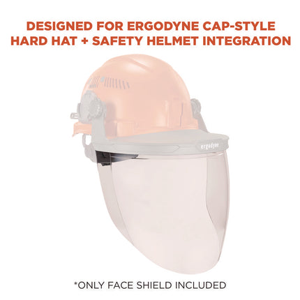 Skullerz 8997 Anti-Scratch/Anti-Fog Face Shield Replacement, Cap-Style/Safety Helmet, Clear Lens