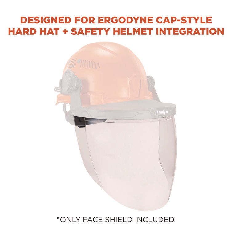 Skullerz 8997 Anti-Scratch/Anti-Fog Face Shield Replacement, Cap-Style/Safety Helmet, Clear Lens