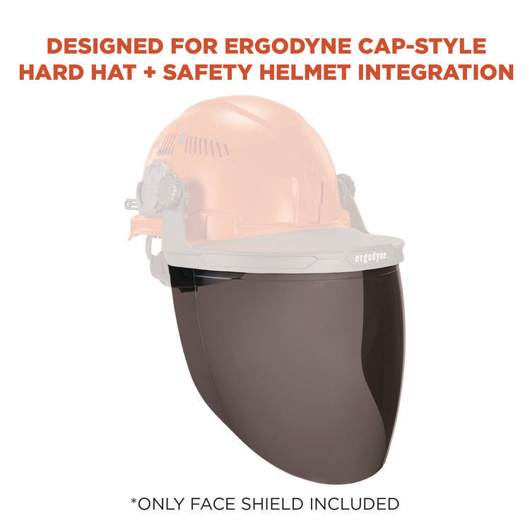 Skullerz 8997 Anti-Scratch/Anti-Fog Face Shield Replacement, Cap-Style/Safety Helmet, Smoke Lens