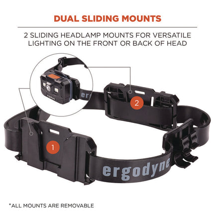 Skullerz 8979 Headband Light Mount with Silicone Strap