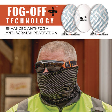 Skullerz ARKYN Anti-Scratch and Enhanced Anti-Fog Safety Goggles Replacement Lens, Smoke