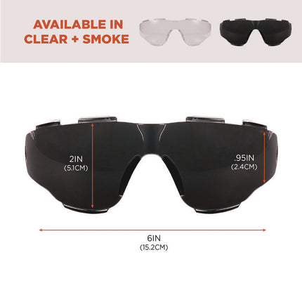 Skullerz ARKYN Anti-Scratch and Enhanced Anti-Fog Safety Goggles Replacement Lens, Smoke