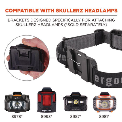 Skullerz 8980 Headband Light Mount with Fabric Strap