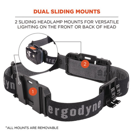 Skullerz 8980 Headband Light Mount with Fabric Strap