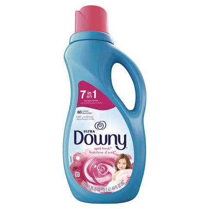 Liquid Fabric Softener, April Fresh, 44 oz Bottle, 6/Carton