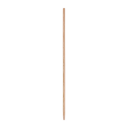 Tapered End Broom Handle, Lacquered Hardwood, 1.13" dia x 54", Natural