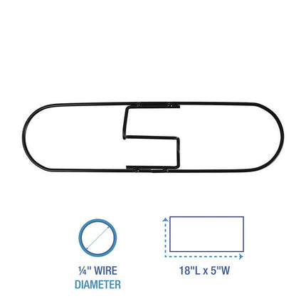 Clip-On Dust Mop Frame, 18w X 5d, Zinc Plated
