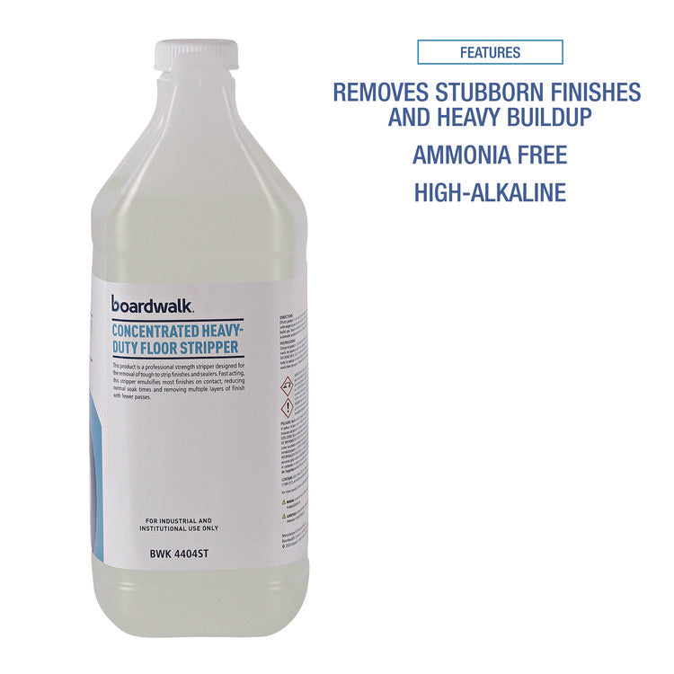 Concentrated Heavy-Duty Floor Stripper, Unscented, 1 gal Bottle, 4/Carton