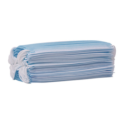 Three-Ply General Use Face Mask, Blue, 50/box, 40 Boxes/carton