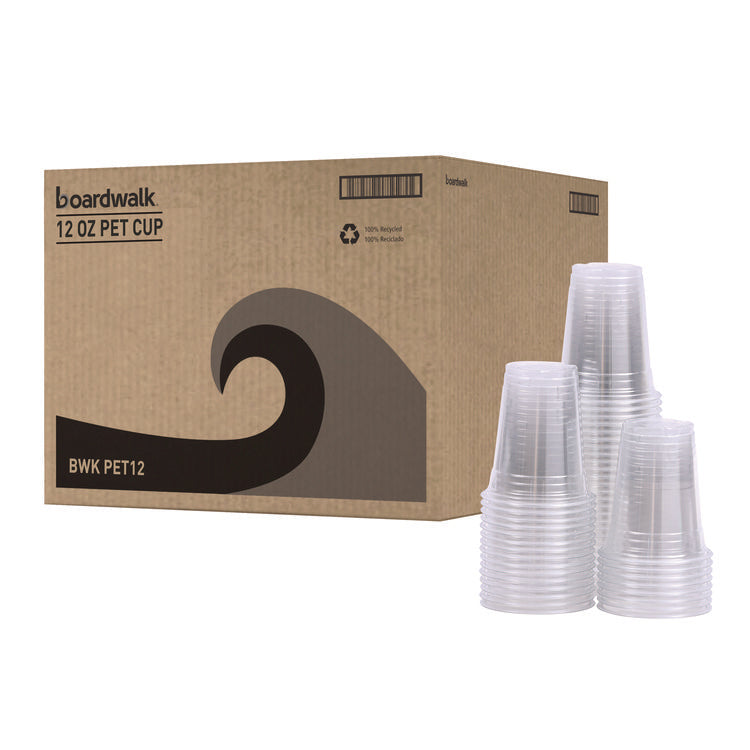 Clear Plastic Cold Cups, 12 oz, 50/Sleeve, 20 Sleeves/Carton