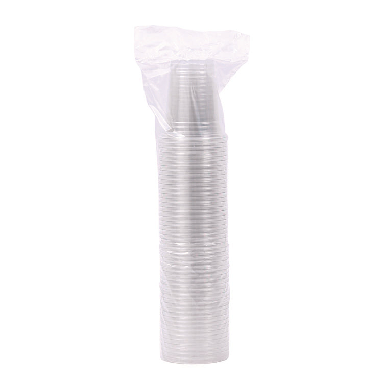 Clear Plastic Cold Cups, 12 oz, 50/Sleeve, 20 Sleeves/Carton