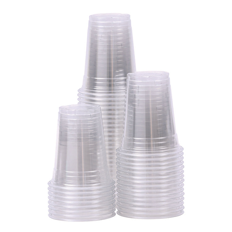 Clear Plastic Cold Cups, 12 oz, 50/Sleeve, 20 Sleeves/Carton