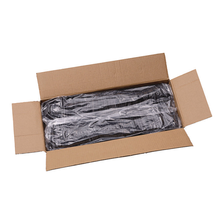 Heavyweight Polypropylene Cutlery, Fork, Plastic, Black, 1,000/Carton