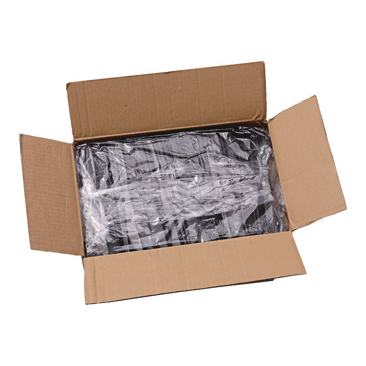 Heavyweight Polypropylene Cutlery, Knife, Plastic, Black, 1,000/Carton