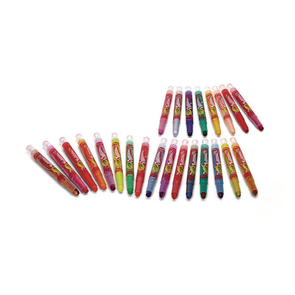 Twistables Mini Crayons, Fun Effects, Assorted, 24/Pack