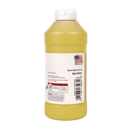 Artista Ii Washable Tempera Paint, Yellow, 16 Oz Bottle